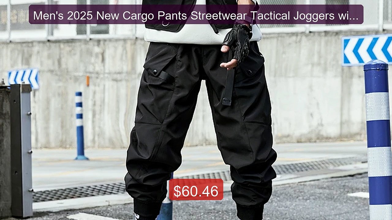 Men's 2025 New Cargo Pants Streetwear Tactical Joggers with M... -- Amazing Value 2026 | Must Have!