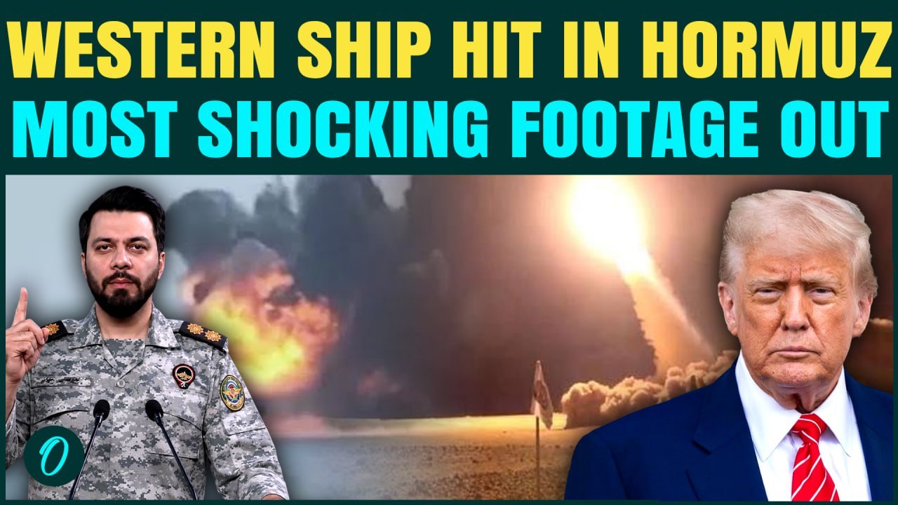 Strait Of Hormuz BREAKING: Western Cargo Ship HIT With A Missile Strike, U.S. Navy FAILS In Sea