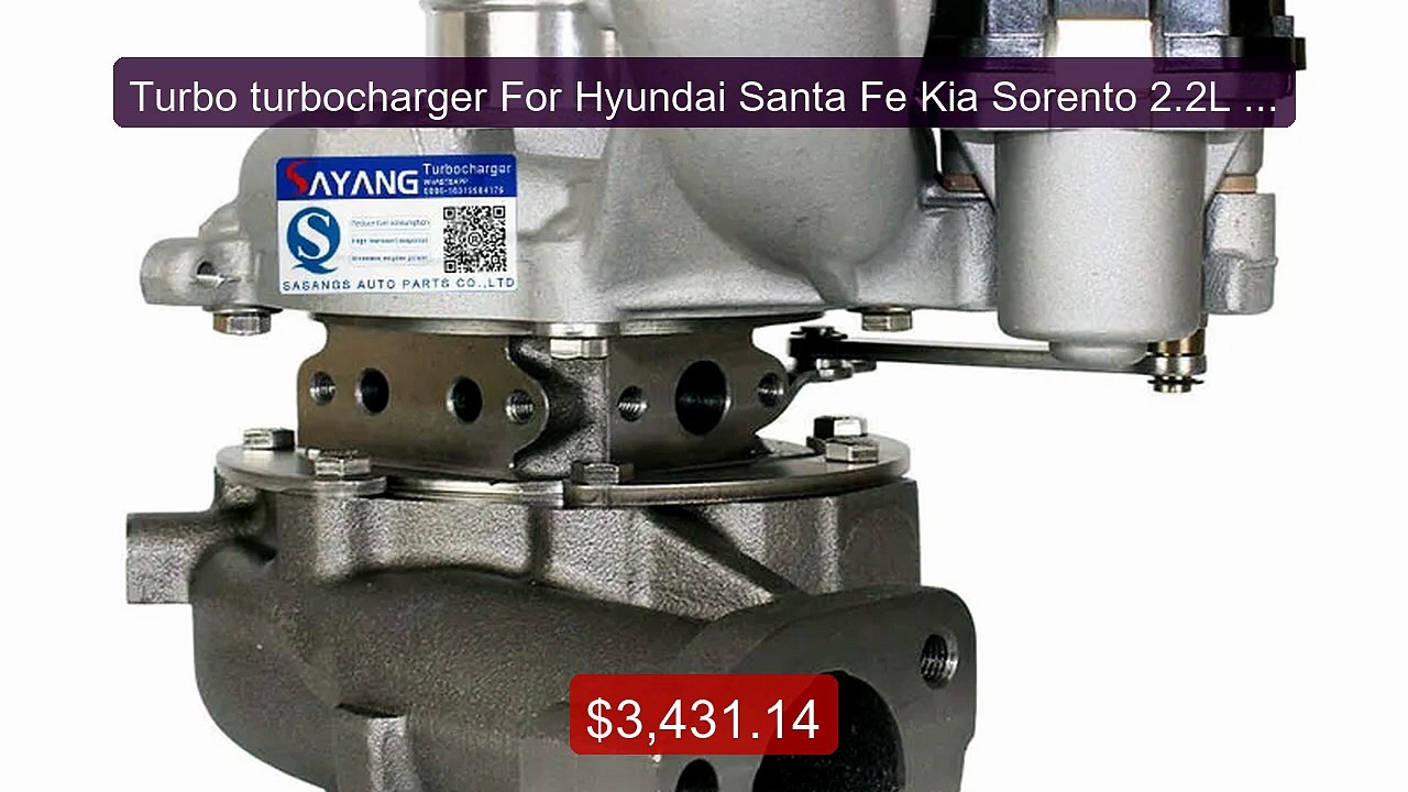 Turbo turbocharger For Hyundai Santa Fe Kia Sorento 2.2L D4HB CRDi ... -- Top Rated 2026 | Buy Now!