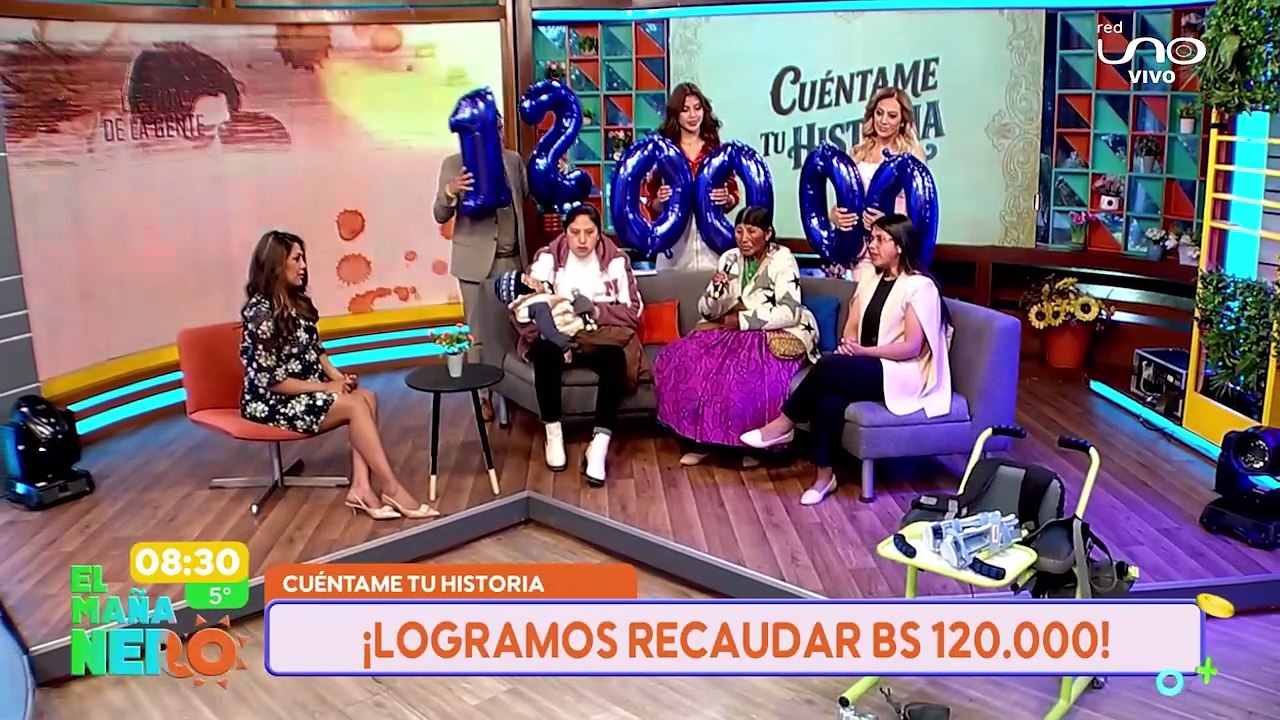 Cuéntame tu historia- Logramos recaudar bs 120.000 para Luisito y su mamá