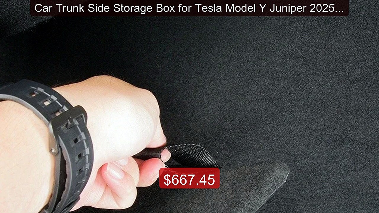 Car Trunk Side Storage Box for Tesla Model Y Juniper 2025 Hol... -- Amazing Value 2026 | Must Have!