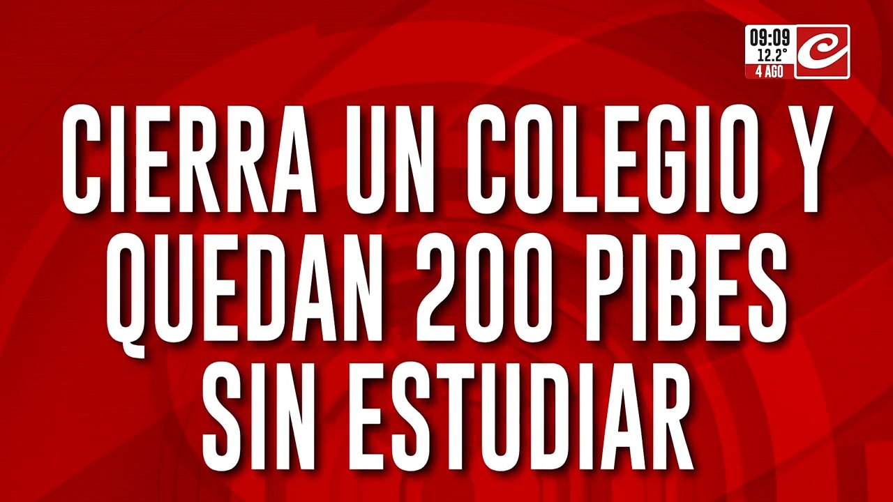 Colegio en quiebra cierra sus puertas y deja a 200 pibes sin estudiar