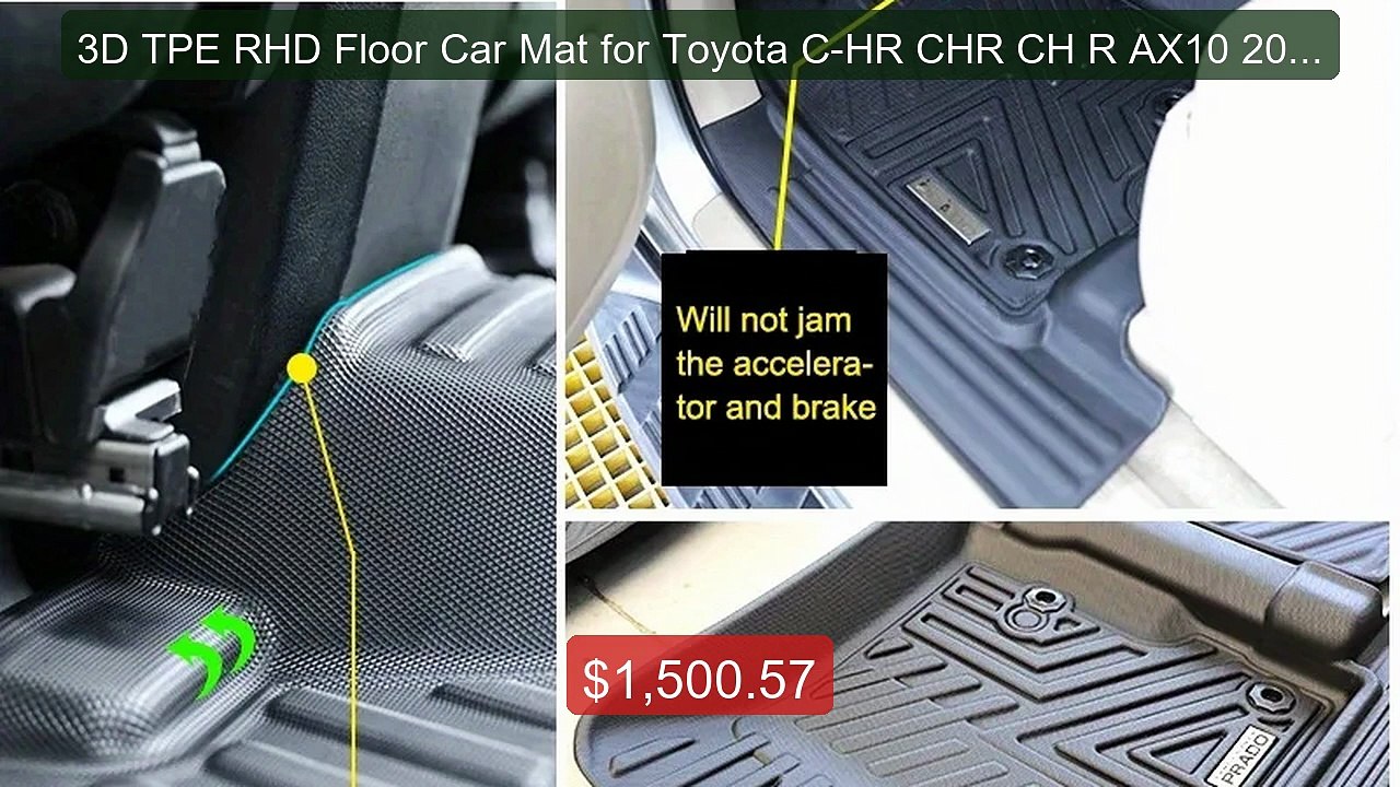 3D TPE RHD Floor Car Mat for Toyota C-HR CHR CH R AX10 2018 20... -- Best Buy 2026 | Great Quality!