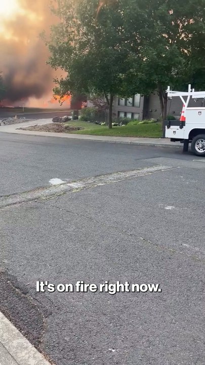 Spokane resident watches his house burn down in wildfire