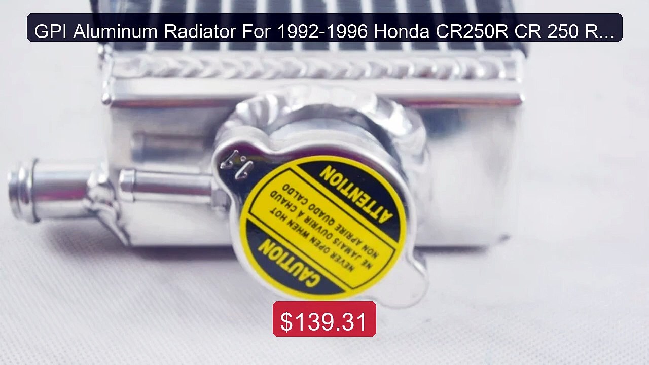 GPI Aluminum Radiator For 1992-1996 Honda CR250R CR 250 R Coo... -- Amazing Value 2026 | Must Have!
