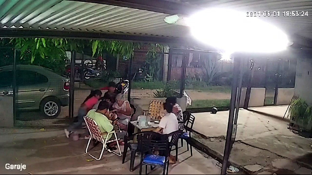 Tremenda caída de rayos en Chaco