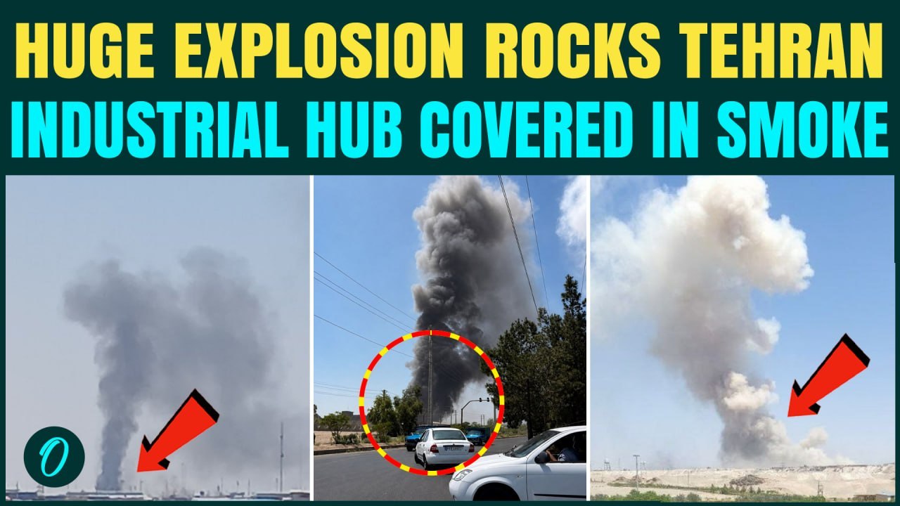 Iran Under ATTACK? Huge Blast Hits Shamsabad Industrial Hub, Thick Smoke Seen South Of Tehran