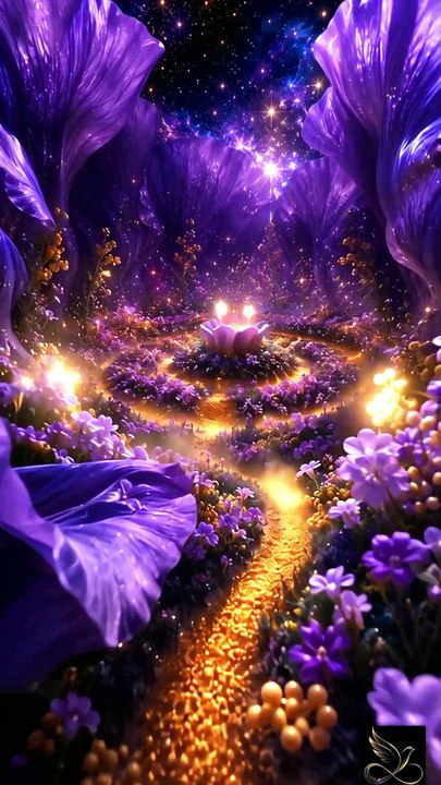 The Amethyst Cosmos Poppy | Cinematic Surreal Fantasy (4K)