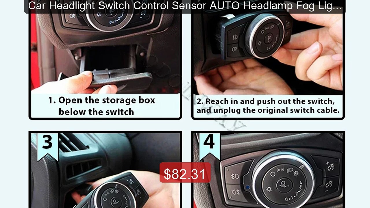 Car Headlight Switch Control Sensor AUTO Headlamp Fog Light Module ...