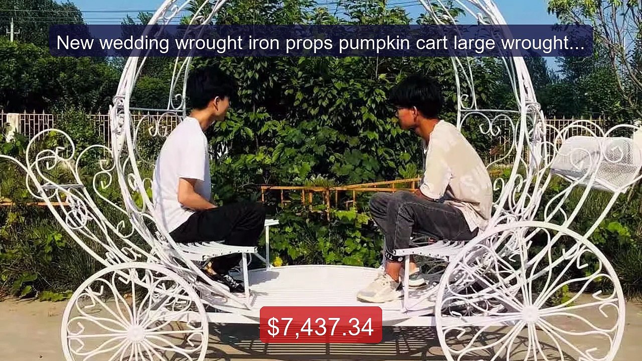 New wedding wrought iron props pumpkin cart large wrought iron... -- Hot Deal 2026 | Limited Offer!