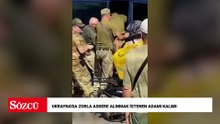Ukrayna'da zorla askere alınmak istenen adamı kalabalık kurtardı