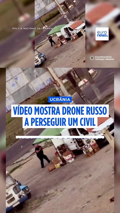 Ucrânia: Vídeo mostra drone russo a perseguir civil em mercado de Kherson