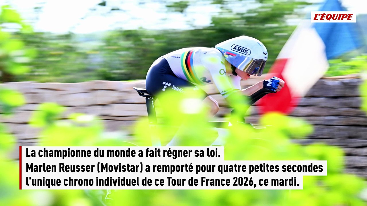 Marlen Reusser domine le chrono du Tour de France femmes et prend le maillot jaune, Pauline Ferrand-Prévôt perd gros - Tour de France femmes avec Zwift
