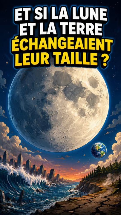 Et si la Lune et la Terre échangeait leur taille ?🚀