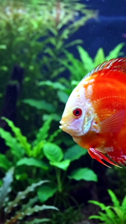White Face Marlboro Fuji Red Discus Fish