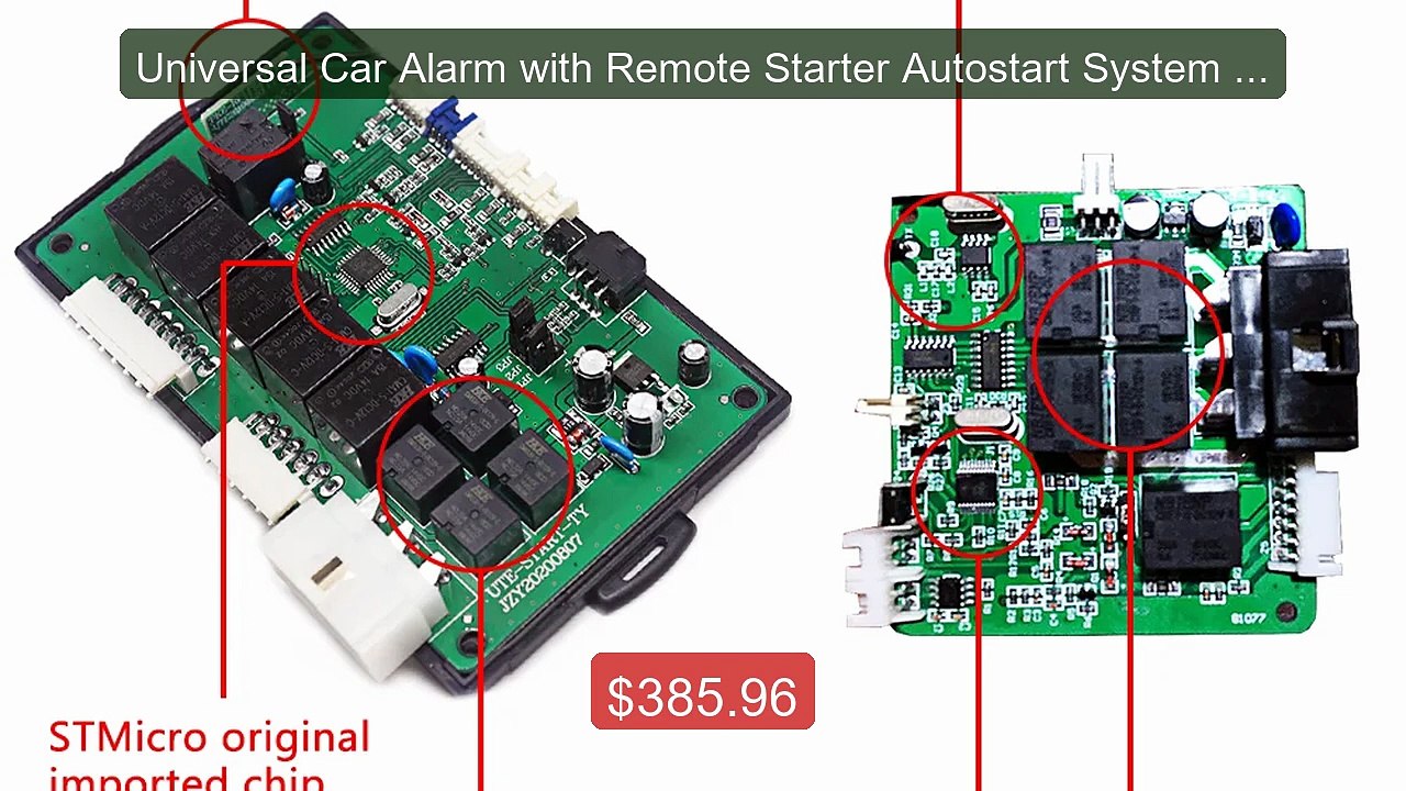 Universal Car Alarm with Remote Starter Autostart System Start... -- Best Buy 2026 | Great Quality!