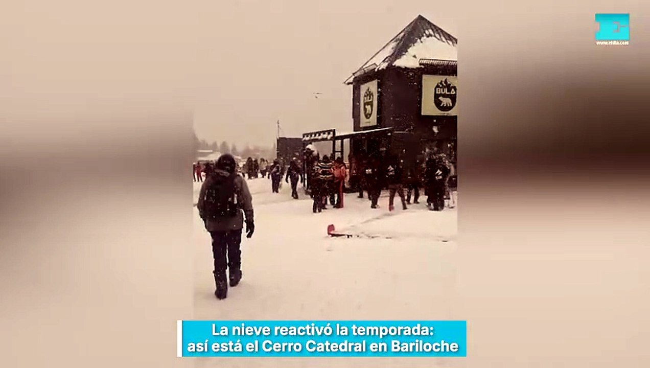La nieve reactivó la temporada: así está el Cerro Catedral en Bariloche