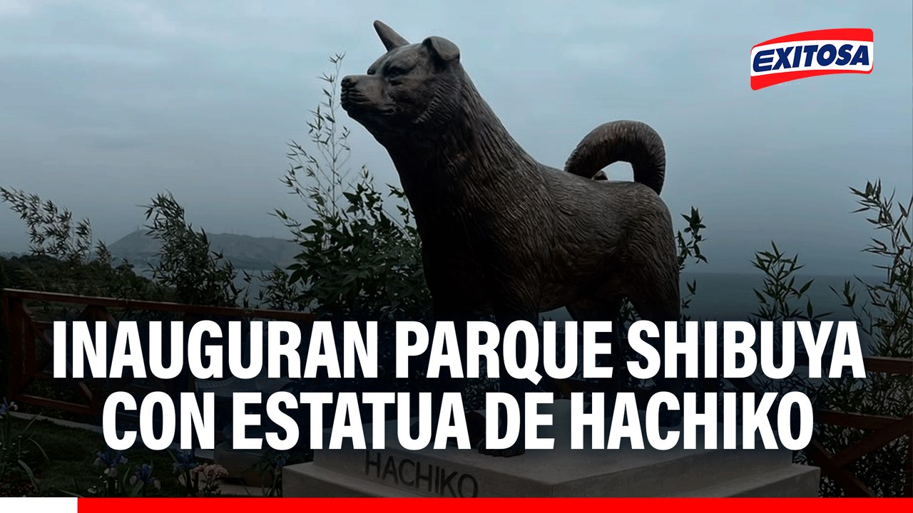 Miraflores inaugura el parque Shibuya con estatua de Hachiko