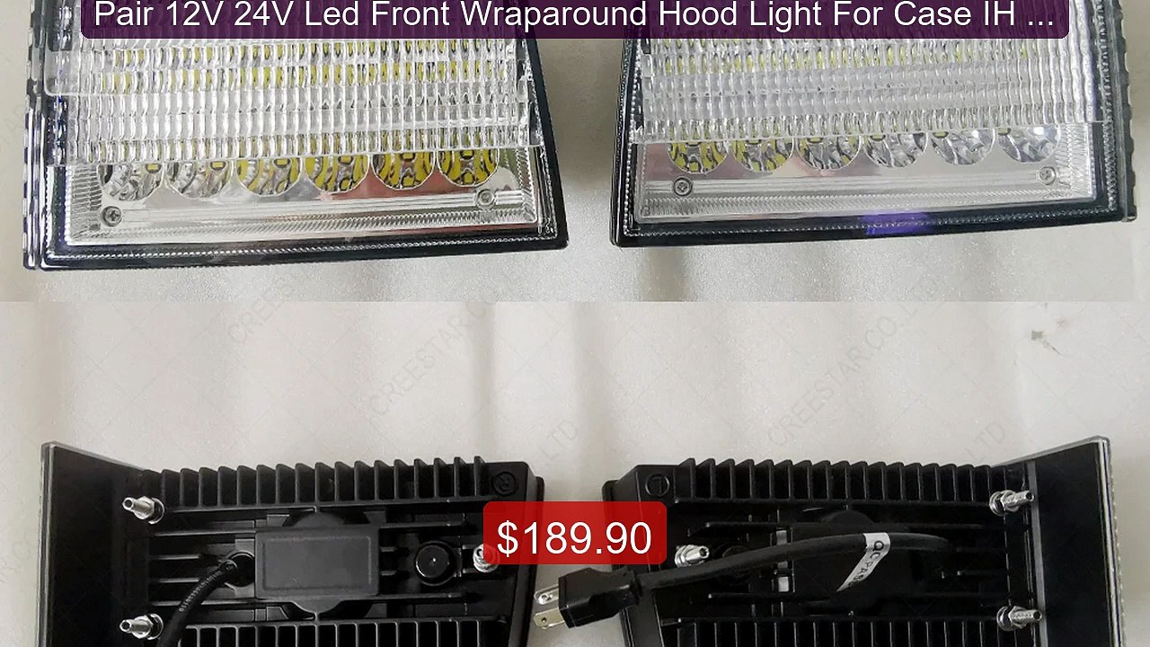 Pair 12V 24V Led Front Wraparound Hood Light For Case IH Maxxum: 51... -- Top Rated 2026 | Buy Now!