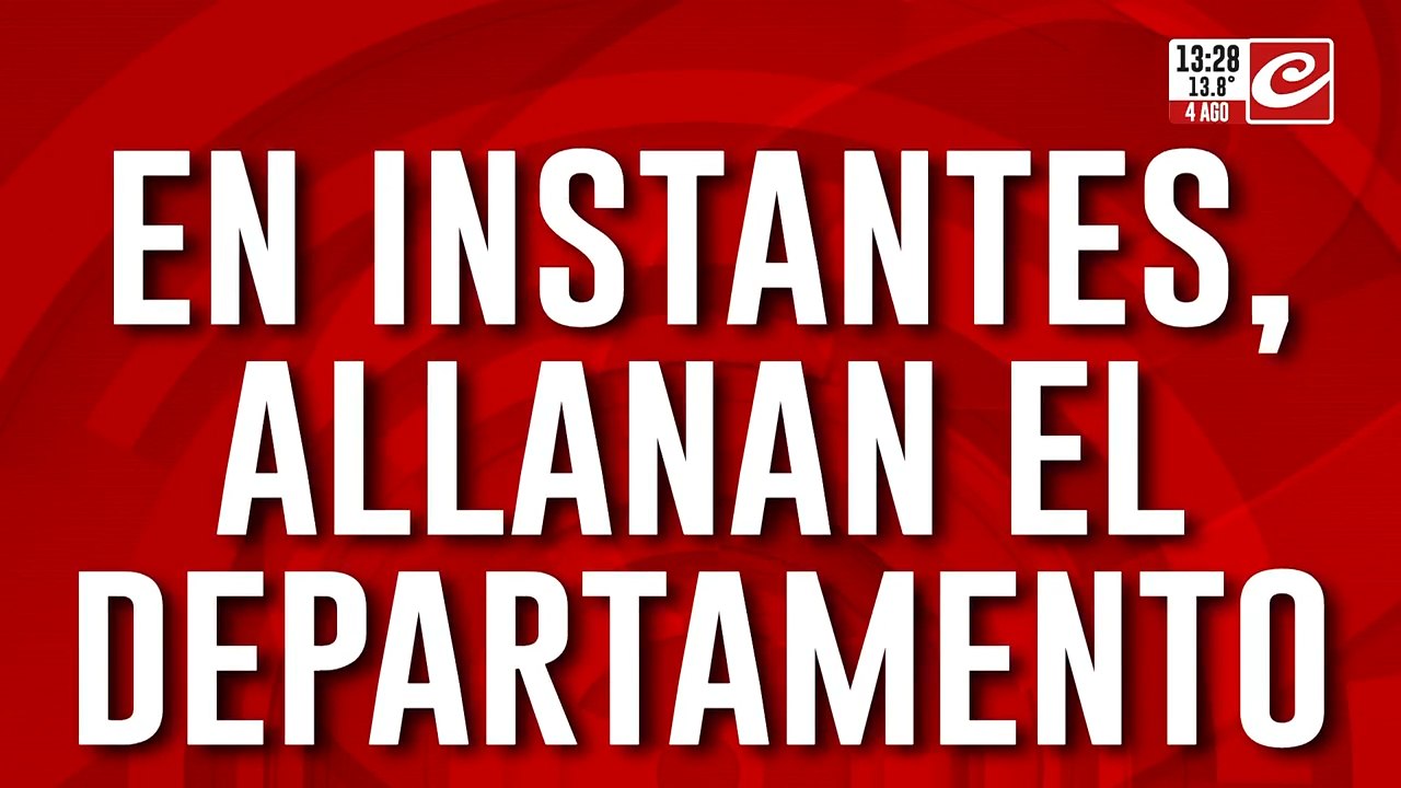 Allanan el departamento de Facundo Moyano tras su detención