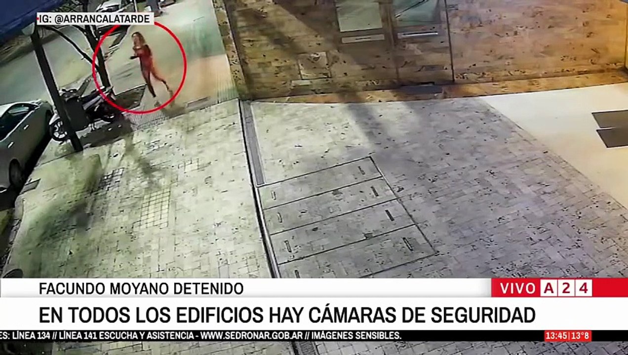 Las cámaras de seguridad de la corrida de Candela Arizaga