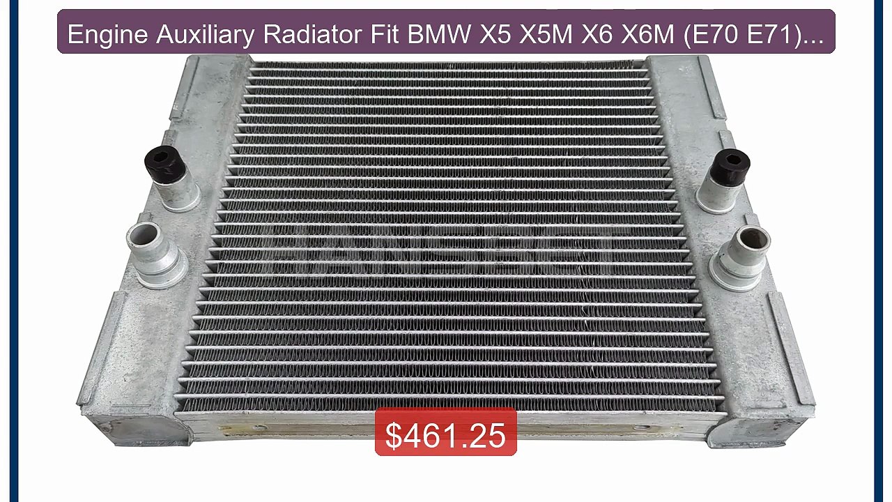 Engine Auxiliary Radiator Fit BMW X5 X5M X6 X6M...
