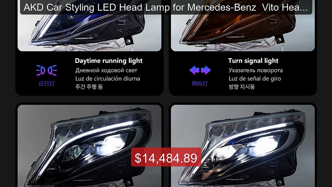 AKD Car Styling LED Head Lamp for Mercedes-Benz...
