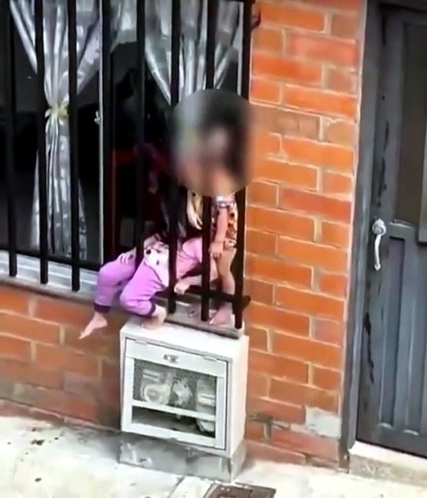 Video | Niños dormían sobre una ventana: autoridades activan ruta de protección