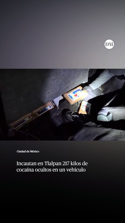 Incautan en Tlalpan 217 kilos de cocaína ocultos en un vehículo