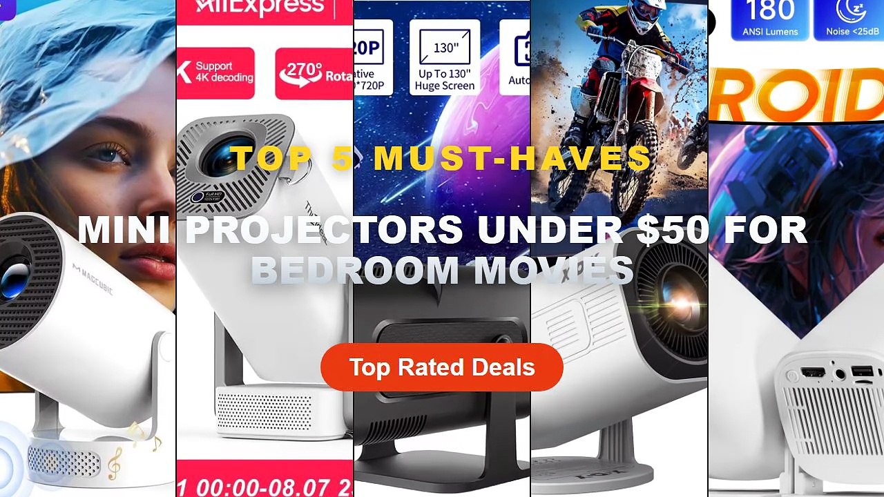 Mini Projectors Under $50 For Bedroom Movies: Top 5 Best Sellers
