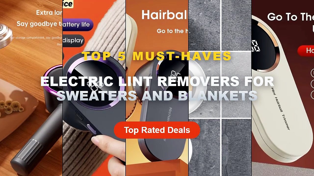 Why Everyone Is Buying Electric Lint Removers For Sweaters And Blankets - ABSJ Electric Sweater Defuzzer With 4 Replacea...