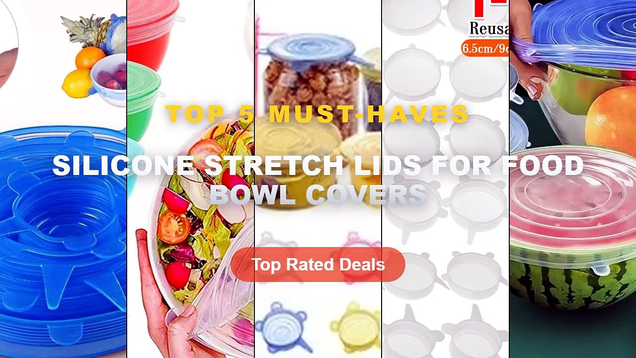 Best Silicone Stretch Lids For Food Bowl Covers on AliExpress | Review - 5Pcs Silicone Stretch Lids, Reusable miracle co...