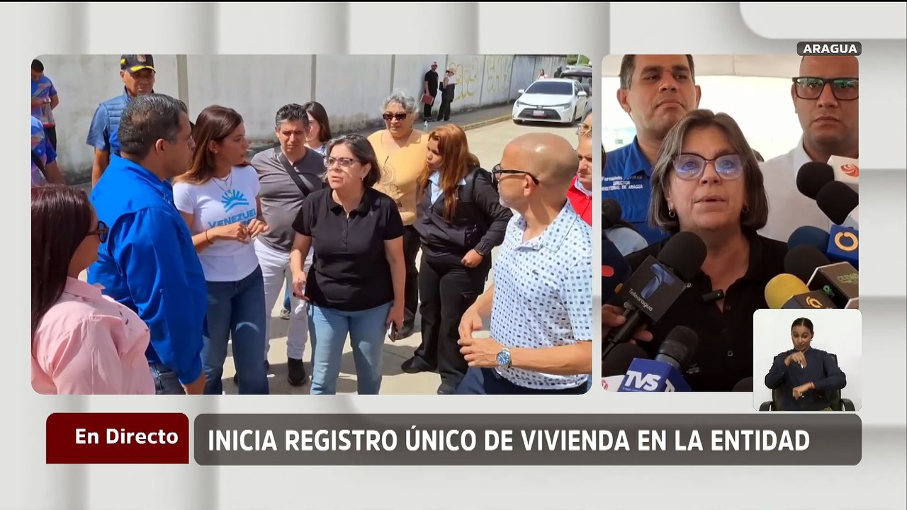 Registro Único de Viviendas llega al estado Aragua para atender familias afectadas por sismos