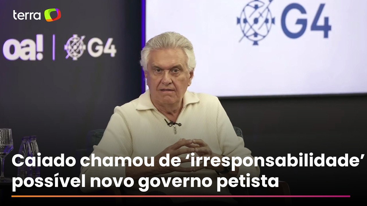 Caiado diz em sabatina que quarto mandato de Lula seria um ‘Dilma 2 piorado’