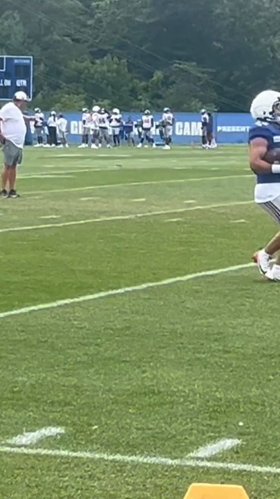 Cam Skattebo takes first rep during Giants' RB drills