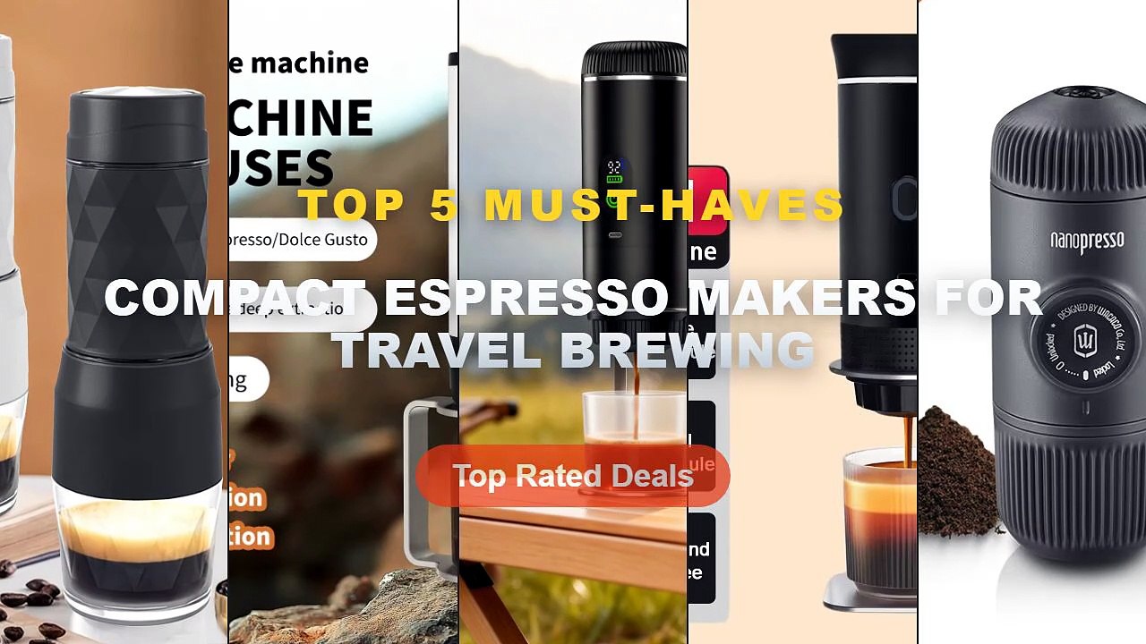 Best Compact Espresso Makers For Travel Brewing on AliExpress | Review - Portable Coffee Machine Wireless 3 in 1 for Gro...