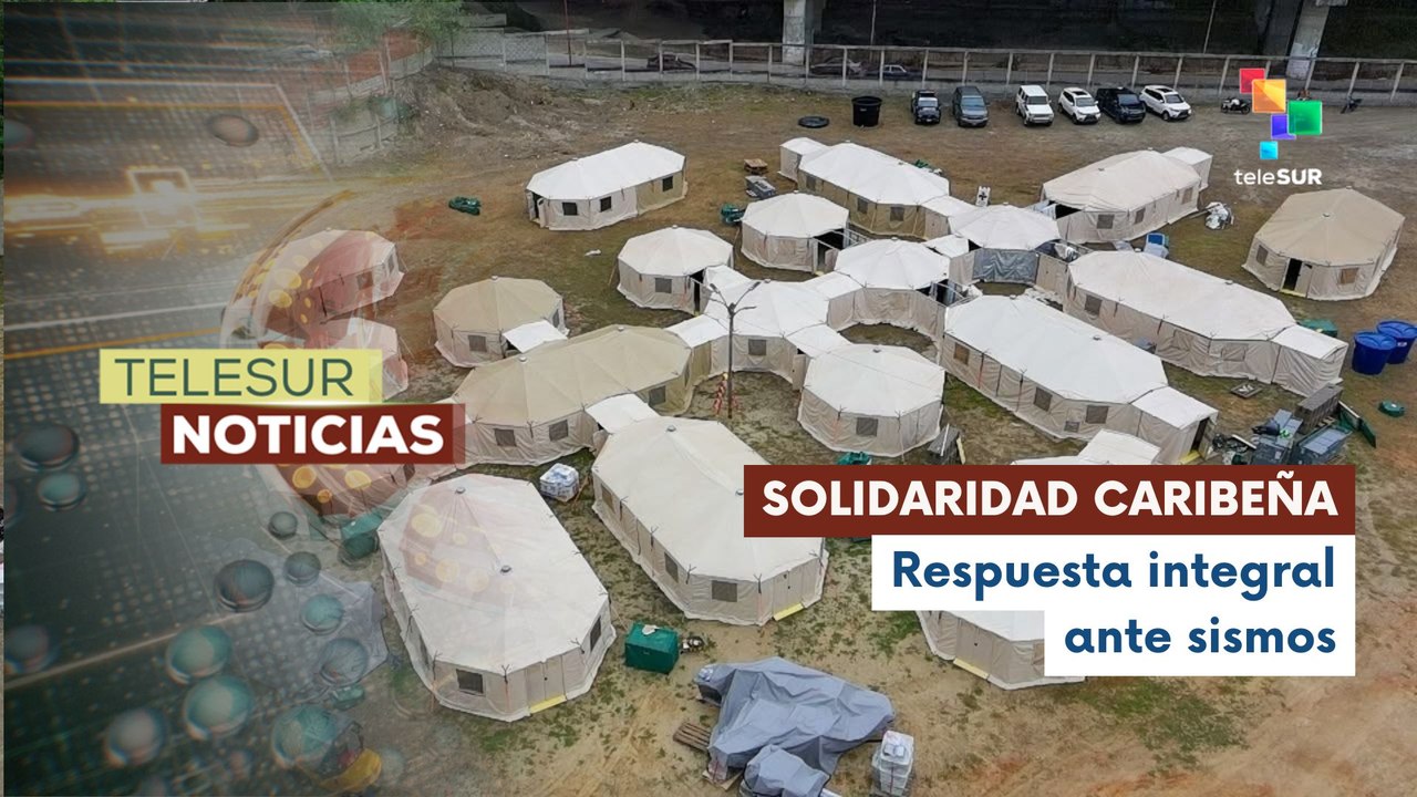 Barbados instala hospital de campaña en Guarenas tras sismos