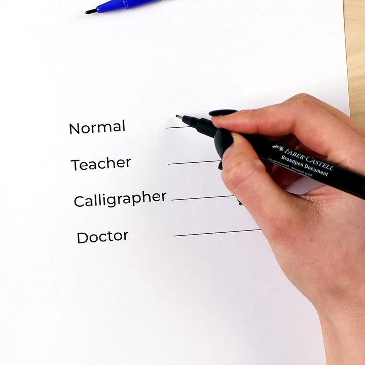 Handwriting styles from teachers to doctors ✍️