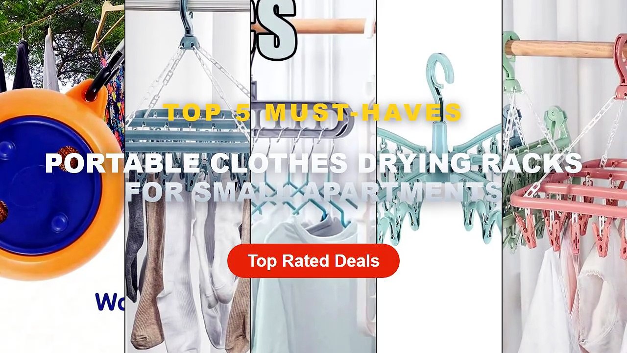 Top 5 Best Portable Clothes Drying Racks For Small Apartments (Must Have!)