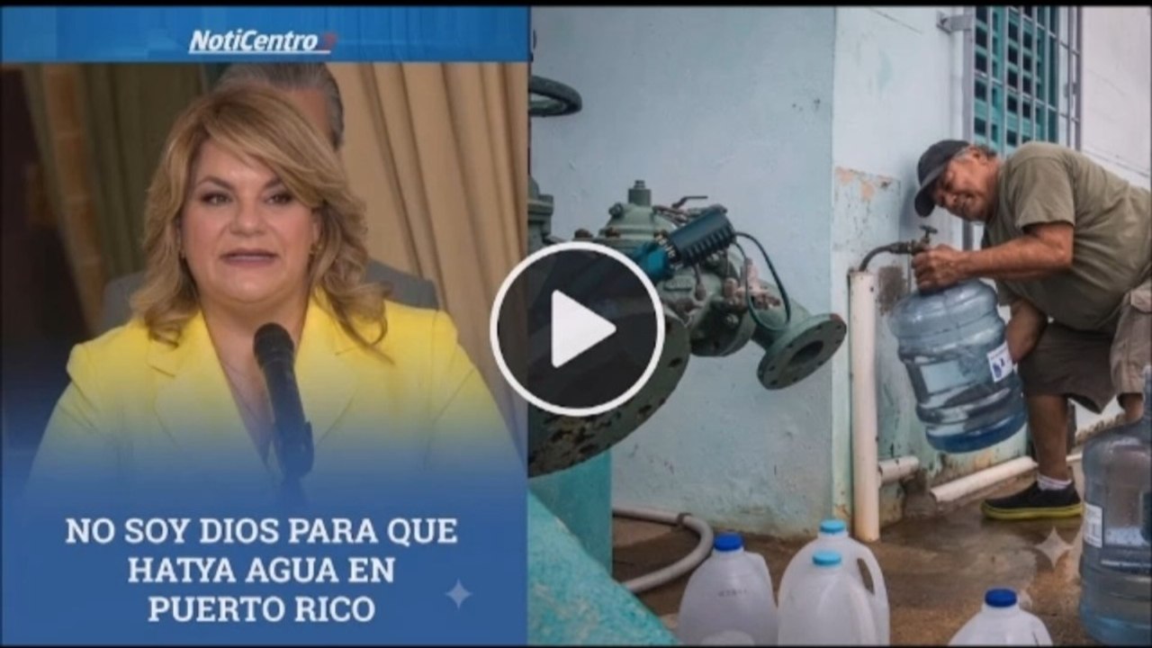 Jenniffer González (« NO SOY DIOS PARA HACER QUE LLUEVA EL PUEBLO TIENE QUE ENTENDER») Expresó la Gobernadora de Puerto Rico