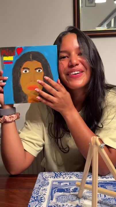 Man Creates Hilarious Portrait During Painting Challenge