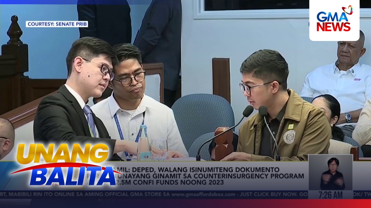Atty. Wamil - DepEd, walang isinumiteng dokumento para patunayang ginamit sa counterinsurgency program ang P112.5-M confi funds noong 2023 | Unang Balita