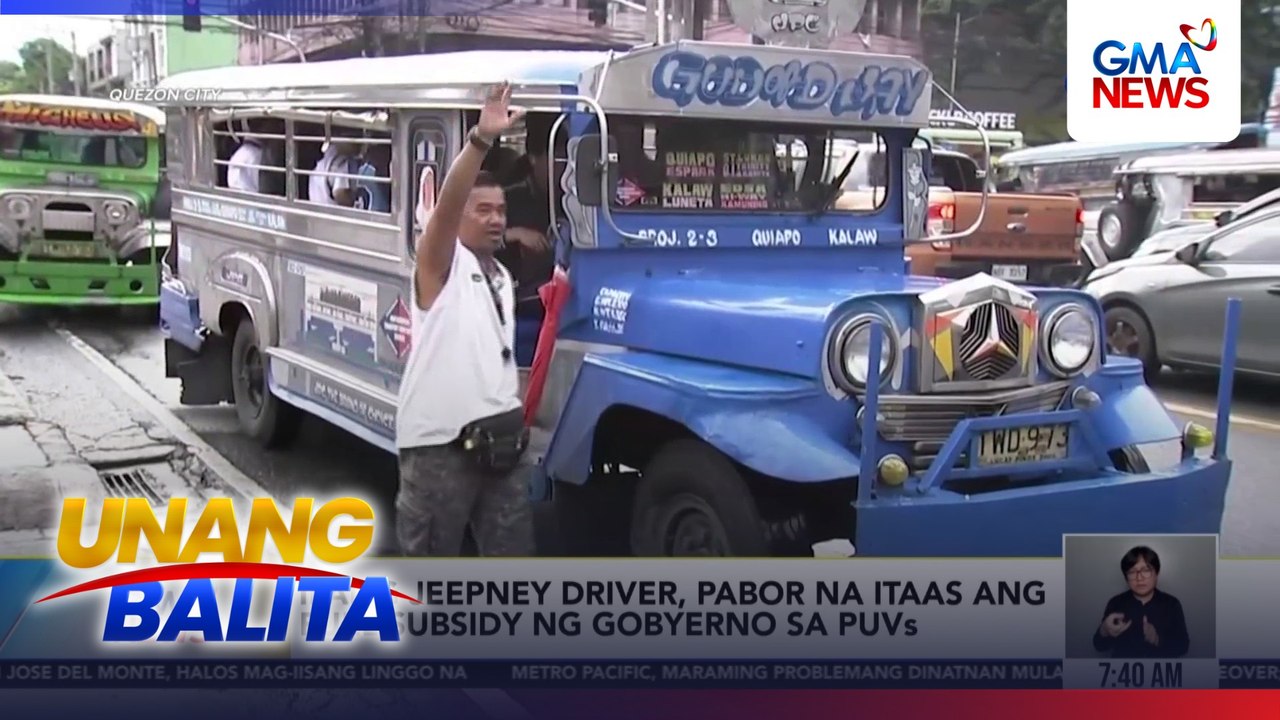 Ilang jeepney driver, pabor na itaas ang fuel subsidy ng gobyerno sa PUVs | Unang Balita