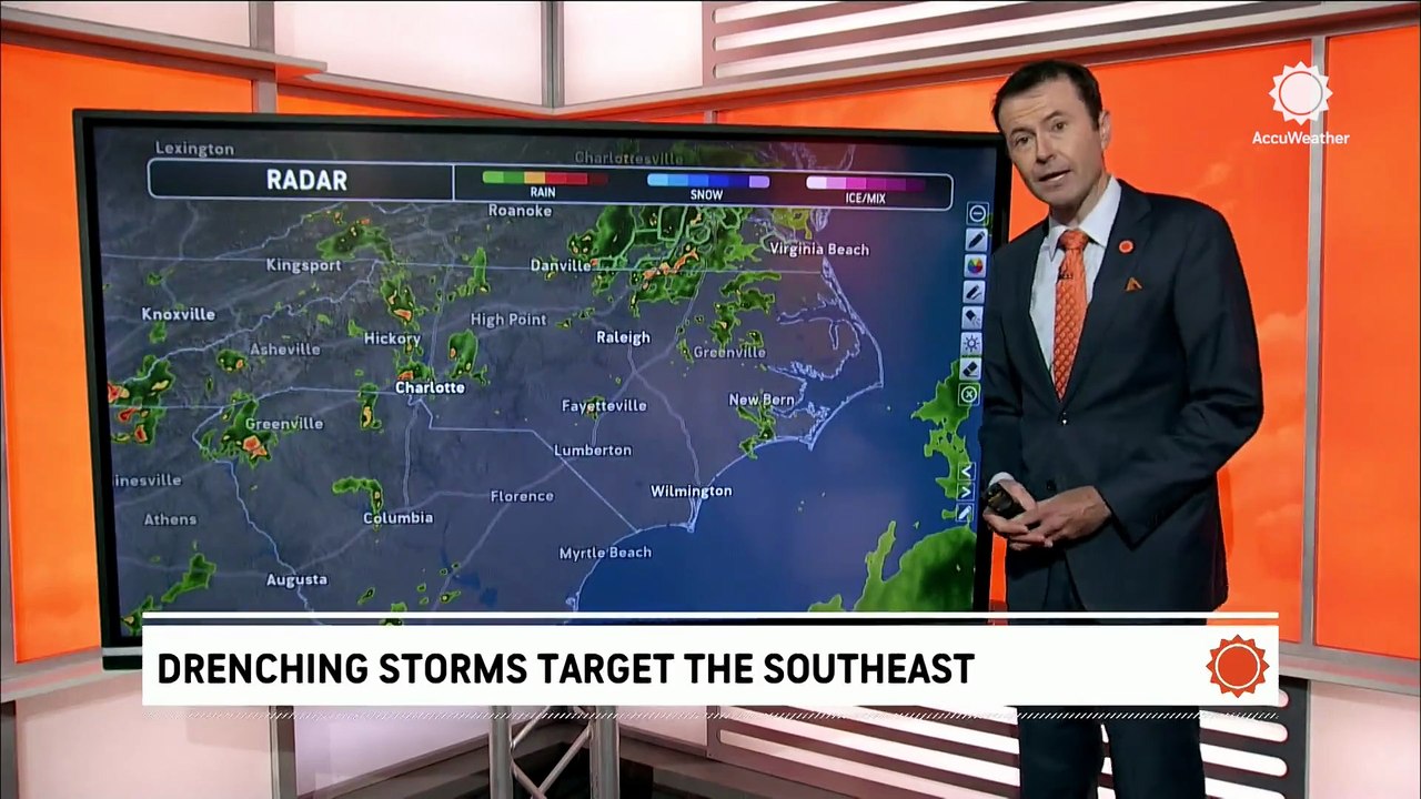 Widespread showers and storms chip away at drought in the Southeast