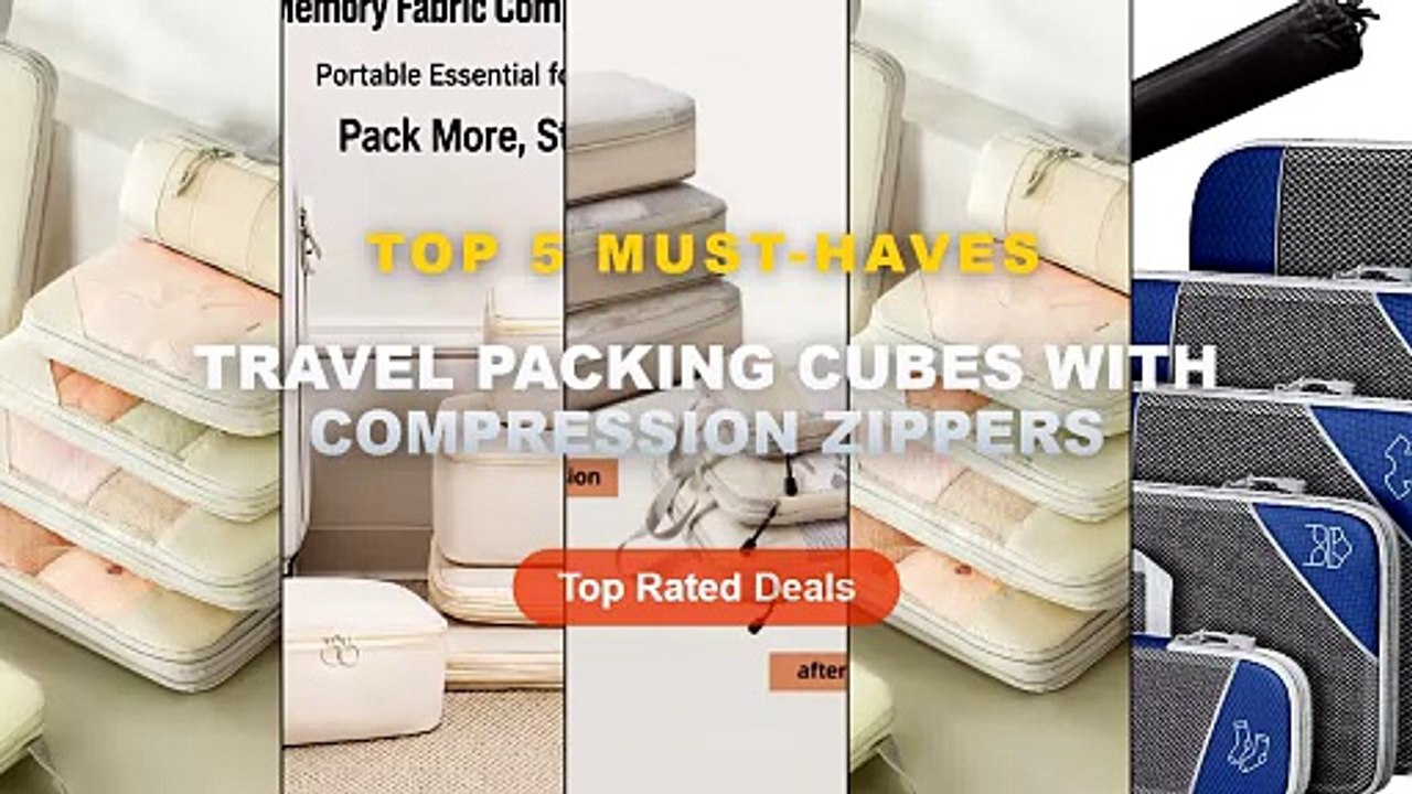Don't Buy Travel Packing Cubes With Compression Zippers Before Watching This!