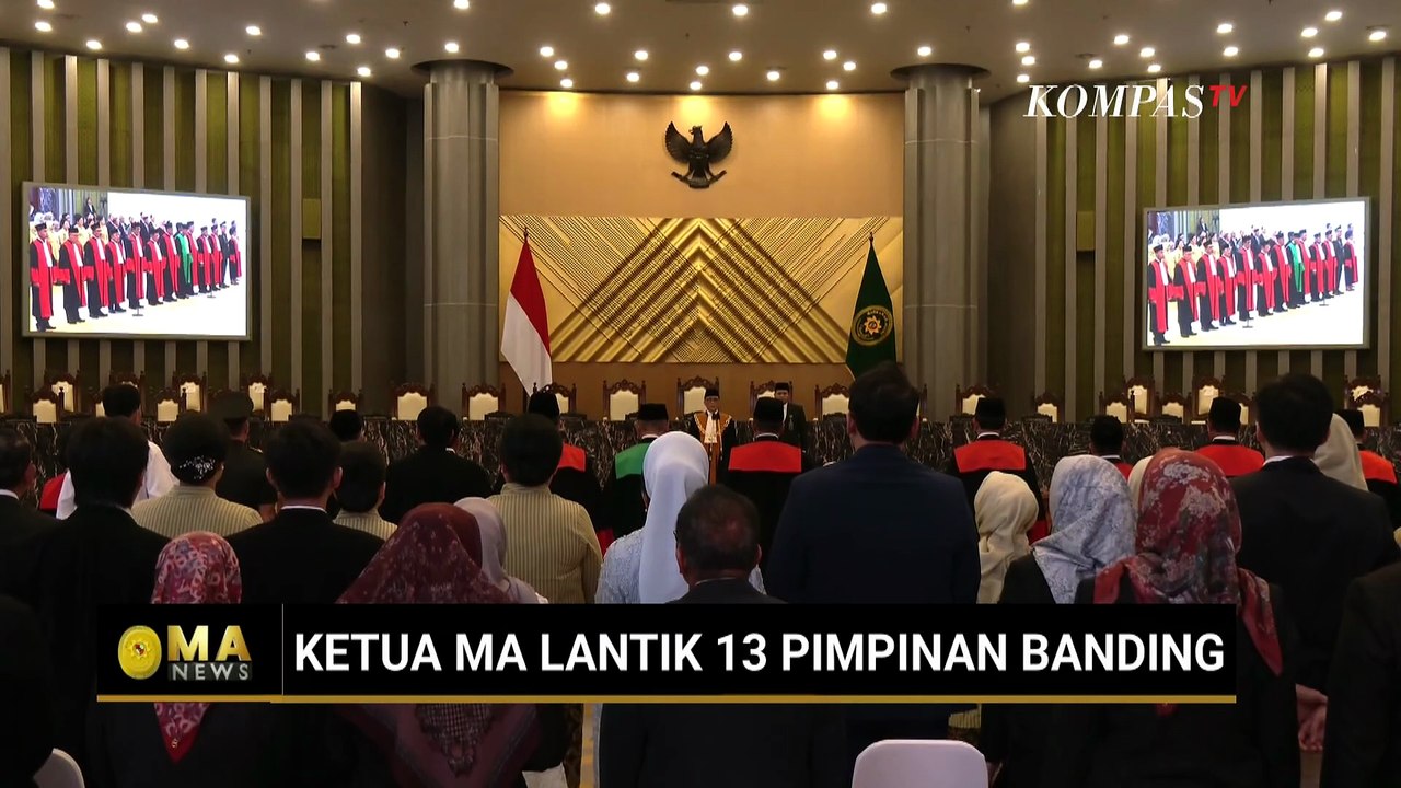 Momen Ketua MA Resmi Lantik 13 Pimpinan Pengadilan Tingkat Banding | MA NEWS