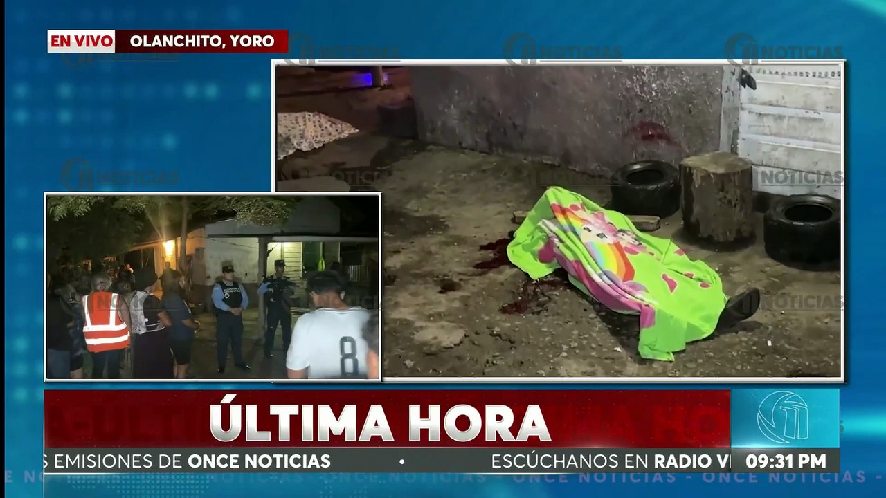 Cuatro personas fallecen y dos resultan heridas en una masacre ocurrida en Olanchito, Yoro