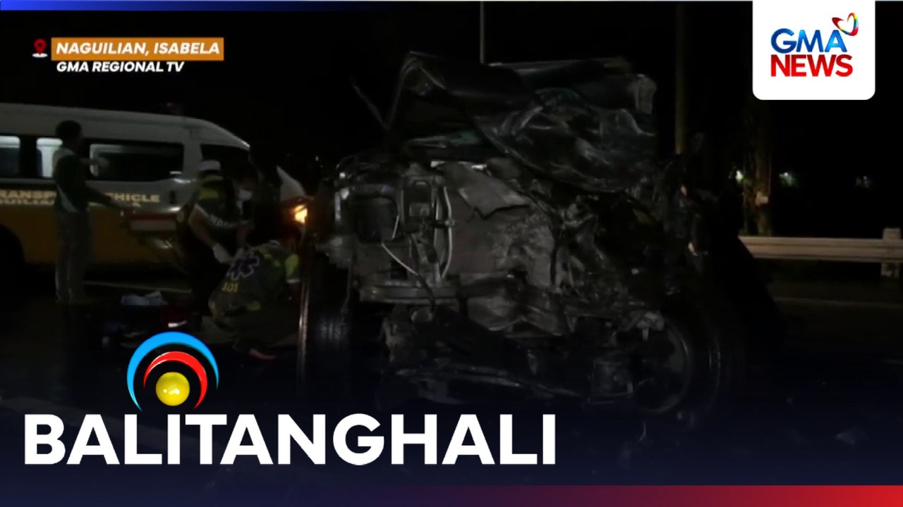 4, sugatan sa karambola ng kotse, SUV at bus sa Brgy. Palattao | Balitanghali