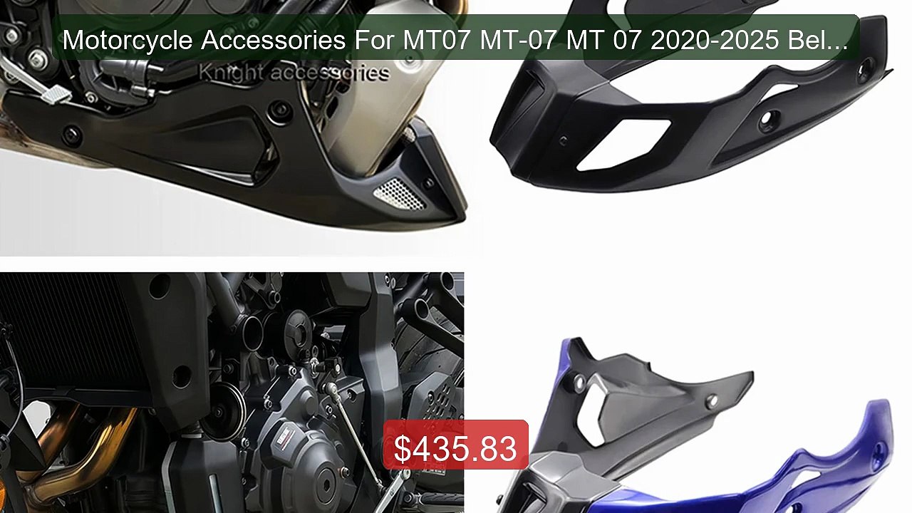 Motorcycle Accessories For MT07 MT-07 MT 07 2020-2025 Belly Pan Lo... -- Best Deal 2026 | Shop Now!