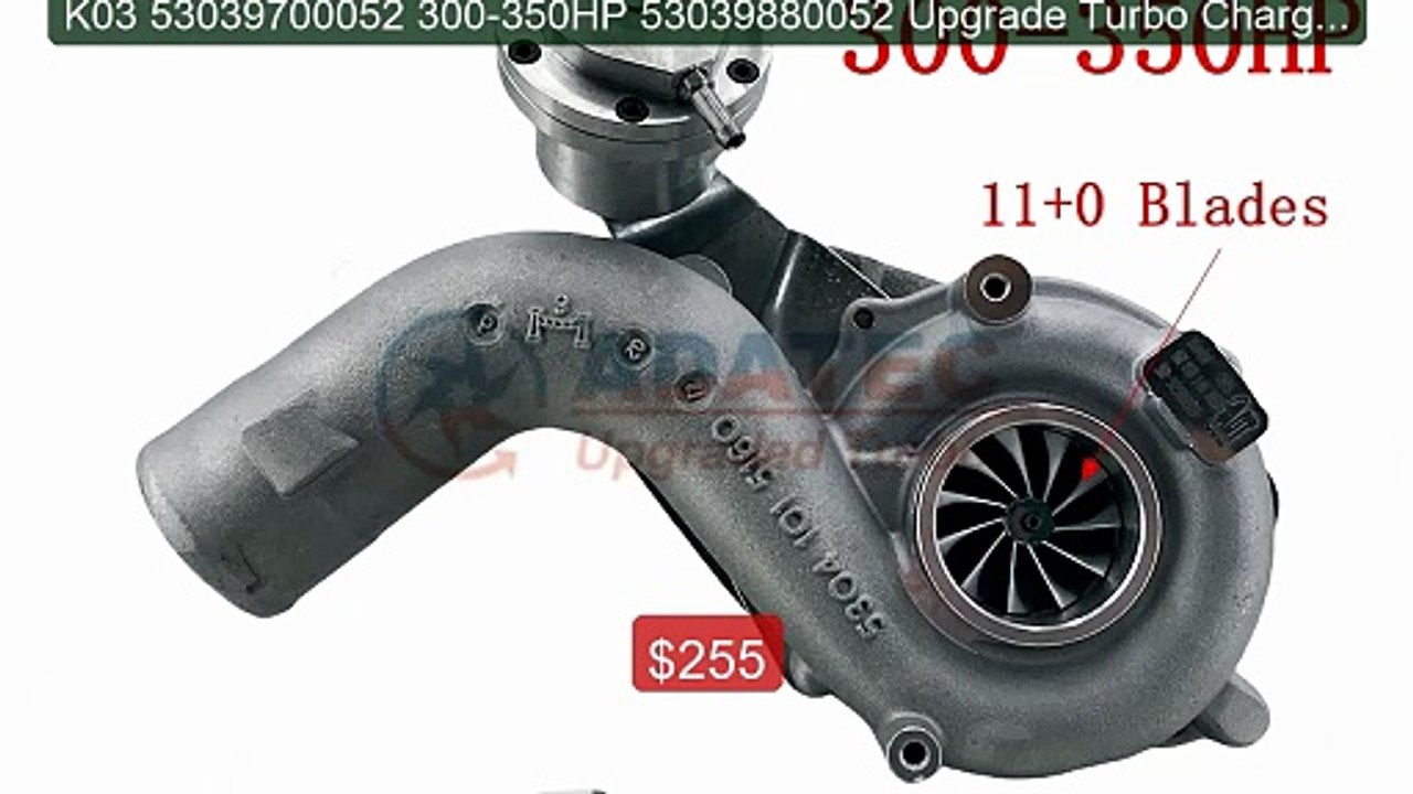 K03 53039700052 300-350HP 53039880052 Upgrade Turbo Charger... -- Top Pick 2026 | Unbeatable Price!